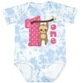 thumbnail image 3 of Inktastic Pink Sloth 1st Birthday Girls Baby Bodysuit, 3 of 5