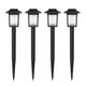 thumbnail image 1 of 4 luces solares para jardín, impermeables, LED, para exteriores, color negro, 1 of 6