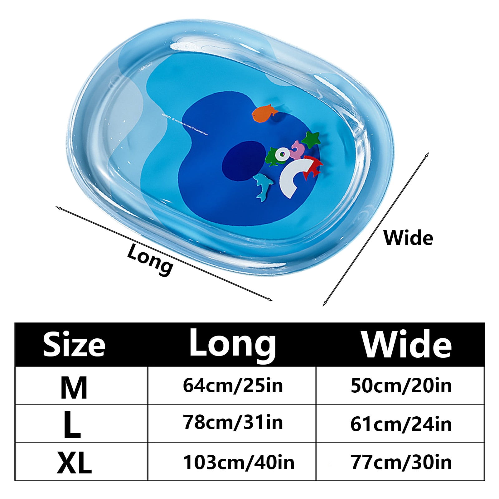 Pet Water Mat Keep Pet Cool Sensory Inflatable Water Mat