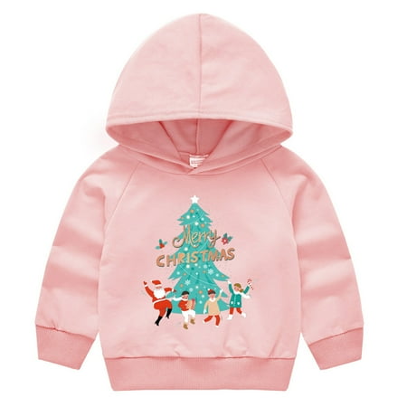 

Yubatuo Boys And Girls Cute Printed Long Sleeve Pullover Christmas Sweatshirt Green 130