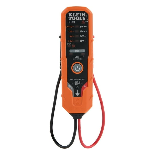 Medidor de tensión Klein Tools ET40 digital AC/DC 12-240 V