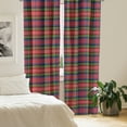 thumbnail image 3 of Ambesonne Plaid 4-Panel Curtains, Caledonia Scottish Style, 56"x63", Burnt Sienna Green, 3 of 4