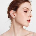 thumbnail image 4 of Pendientes de mariposa NQ de circonita ajustables sin perforaciones, 4 of 5