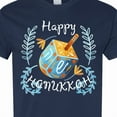 thumbnail image 4 of Inktastic Happy Hanukkah Dreidel and Laurels T-Shirt, 4 of 5