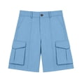 thumbnail image 2 of WOYY Kids School Cargo Shorts Boys Girls Casual High Waisted Uniform Shorts, Sizes 5-15, 2 of 7