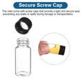 thumbnail image 5 of 10ml Clear Glass Vials, 15 Pack Sample Vials with Screw Cap Reagent Media Bottle with Labels Leak-Proof Liquid Sample Glass Vial for Lab Laboratory, 5 of 6