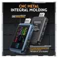 thumbnail image 3 of USB Tester Voltmeter Ammeter TYPE-C Fast Charge Detection Trigger Capacity Ripple Measurement With CNC Metal Shell ,Improved Measurement Accuracy, 3 of 7