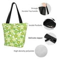 thumbnail image 6 of Kdxio Kiwi Lemon Women Reusable Grocery Bags Foldable Ripstop,Reusable Shopping Bags for Shopping,Gym,Gift, 6 of 8