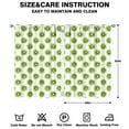 thumbnail image 2 of Boys Girls Kids Nursery Curtains Green Yummy KiwiFruit Print Pattern Window Drapes for Living Room Bedroom Playroom Decor Rod Pocket 42x63Inch 2 Panels, 2 of 2