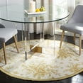thumbnail image 2 of SAFAVIEH Chelsea Benedict Floral Wool Runner Rug, Ivory/Gold, 2'6" x 8', 2 of 10