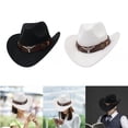 thumbnail image 1 of Sombrero de vaquero occidental,Sombrero de vaquero occidental Adulto Mujeres Hombres,Disfraz Pesca Sombreros Caballero Dama Jazz,Suministros de cumpleaños para fiestas de verano con Baoblaze  Sombrero de vaquero occidental, 1 of 8
