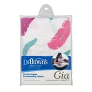 Dr. Brown's Gia Pillow Cover, Pink Feathers