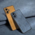 thumbnail image 7 of Case Designed for iPhone 16, Slim Fit Classic PU Leather Shockproof Anti-Slip Lightweight Wireless Charging Vintage Phone Case Cover for iPhone 16, Navyblue, 7 of 7