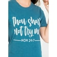 thumbnail image 3 of Blue Box Boutique Inc Mauve "Thou Shall Not Try Me" Motherhood Shirt - XLarge, 3 of 3