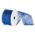 thumbnail image 5 of Vickerman Q130451 Glitter Mesh Ribbon, 4" x 10 yd, Turquoise, 5 of 6