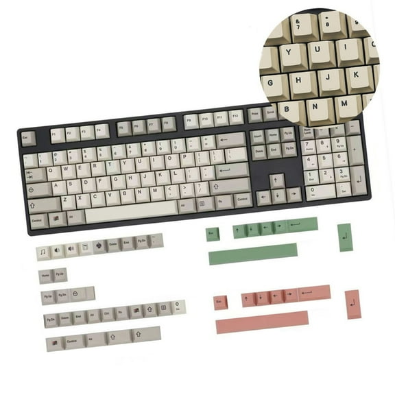 149 Key Backlight Keycaps Retro 9009 English/Korean/Japanese/Russian Keycap