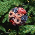 thumbnail image 5 of Christmas Ceramic Ornament Red Poppy Flower Christmas Bauble Pink And Purple Poppies Christmas Tree Decoration Indoor Outdoor Yard for Woman Friend Birthday, 5 of 8