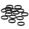 thumbnail image 2 of Pulsera de silicona Hugo 15pcs pack pulseras de goma de moda negro, 2 of 7