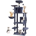 thumbnail image 1 of Arañador de sisal Cat Tree VEVOR de 68.5 pulgadas con 2 condominios para gatos, 1 of 9