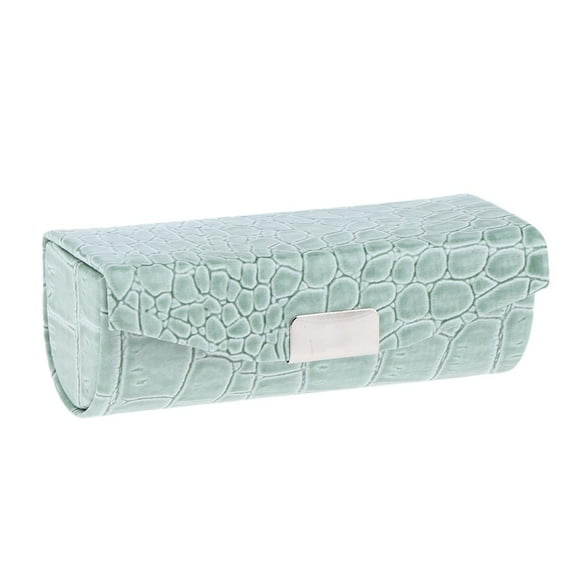 Case Holder with Mirror - Small Organizer Bag for Purse - PU Leather - Greyish-green, as described Greyish Green