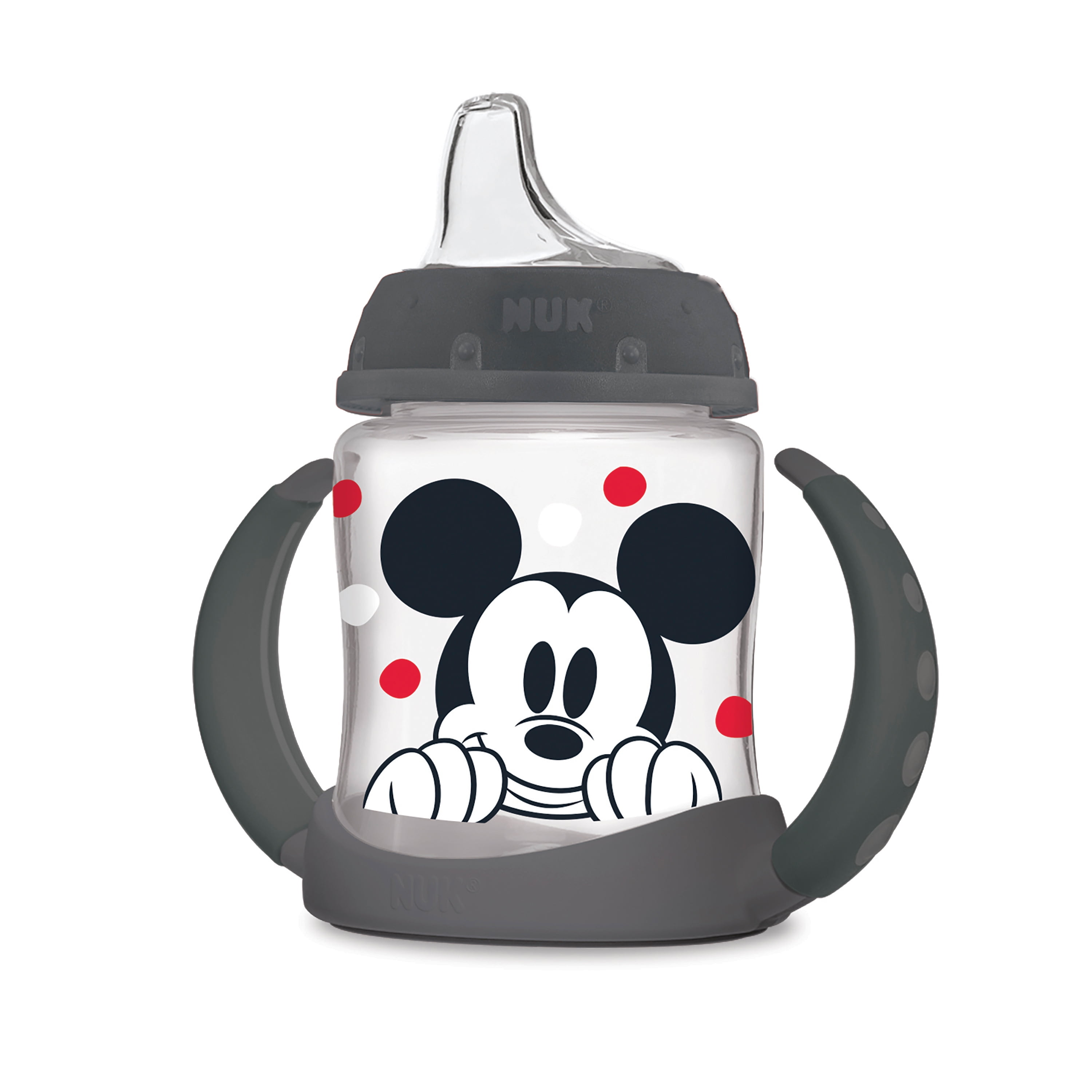 (2 pack) NUK Disney Learner Cup, Mickey Mouse 5 oz Soft Spout Sippy Cup, 6+ Months, Unisex