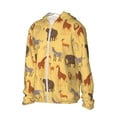 thumbnail image 2 of Pofeuu Cute Animals Print Sun Protection Outdoor Lightweight Full Zip UV Cooling Hoodie Long Sleeve Summer Clothing for Outdoor Hiking-Large, 2 of 5