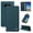 Blue, variant on Wallet Phone Case for Samsung Galaxy Note 8, Kickstand and 2 Card Slots, Shockproof and Scratch Resistant, Blue