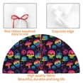 thumbnail image 3 of KLL 36" Christmas Tree Skirt Skull mushroom colorful Xmas Tree Skirts Mat for New Year Xmas Holiday Party Indoor Outdoor Home Decoration, 3 of 5