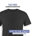 thumbnail image 6 of 5 Pack T Shirts for Men, 100% Cotton Crew Neck Tag Free Young Adult to Mens Shirt, 6 of 6