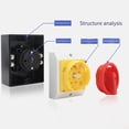 thumbnail image 2 of Finger Protection Main Power Switch Circuit Breaker 16A 3Pin Off Switch, 2 of 7
