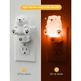 thumbnail image 2 of Luz nocturna LED 3D con forma de oso L LOHAS para niños, RGB, color blanco suave, 2 of 9