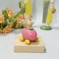 thumbnail image 1 of Lindo huevo de Pascua Estatuillas Estatua Artesanía de resina Modelo animal para pequeña sala de TV Jardín de escritorio Decoración Rosa perfecl Estatua del conejito de Pascua, 1 of 8