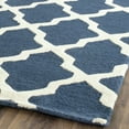 thumbnail image 4 of SAFAVIEH Cambridge Liam Geometric Wool Area Rug, Navy Blue/Ivory, 8' x 10', 4 of 8
