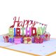 thumbnail image 3 of Tarjeta de felicitación creativa Ndcxsfigh Jump Out Card Laser Cut 3D, 3 of 4