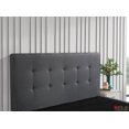 thumbnail image 3 of True Contemporary Drew Dark Grey Tufted Linen Platform Bed - Available in 3 Sizes, 3 of 3