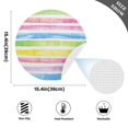 thumbnail image 4 of Ryvnso Rainbow Stripes Round Plate Mats Dining Table Placemat 1 Piece for Holiday Decoration, 4 of 7