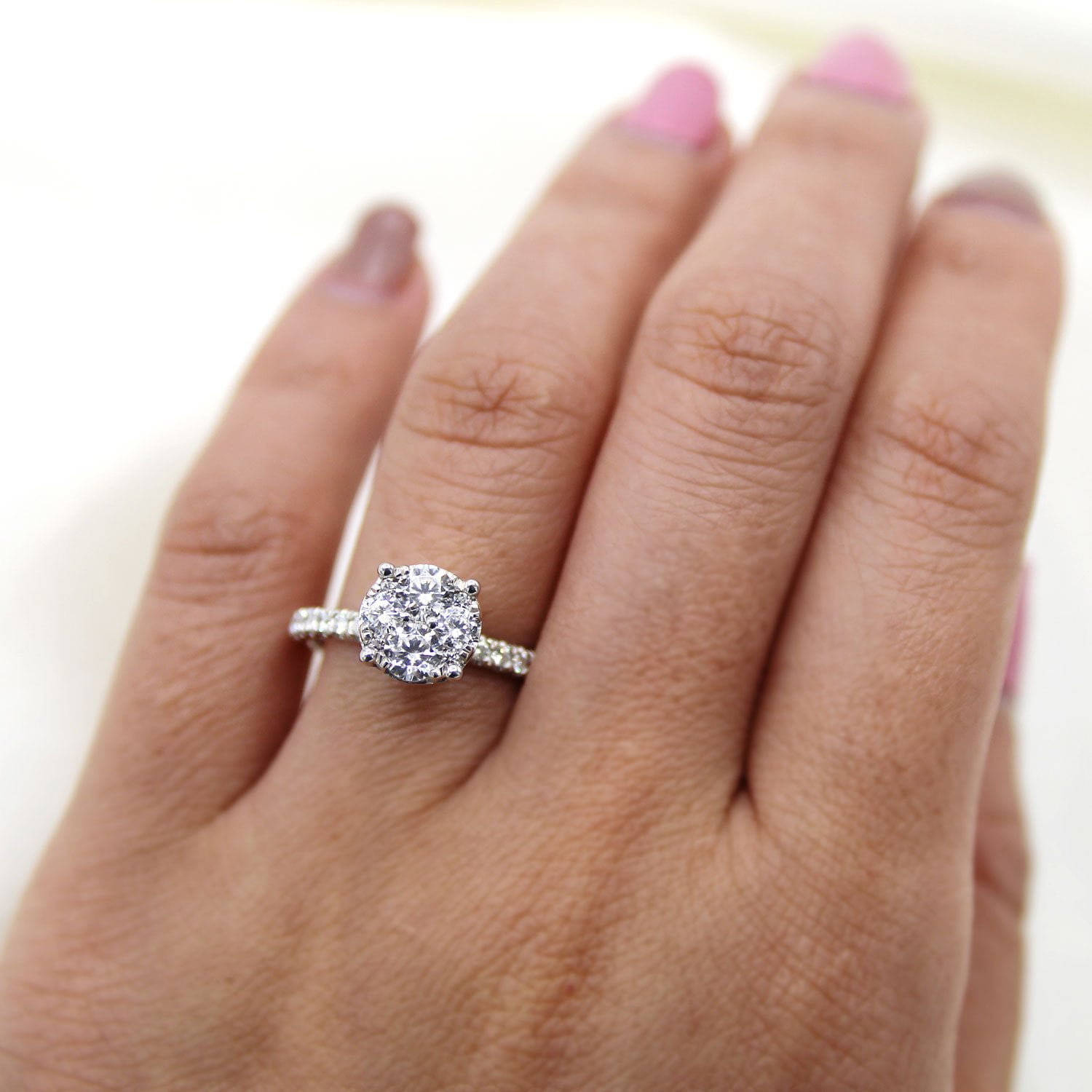 1.0 CTTW Splendor Diamond Wedding Ring, 1ct Milgrain Anniversary Band Haus Of Brilliance 14K Yellow Gold over Silver 1⁄5 Cttw Diamond