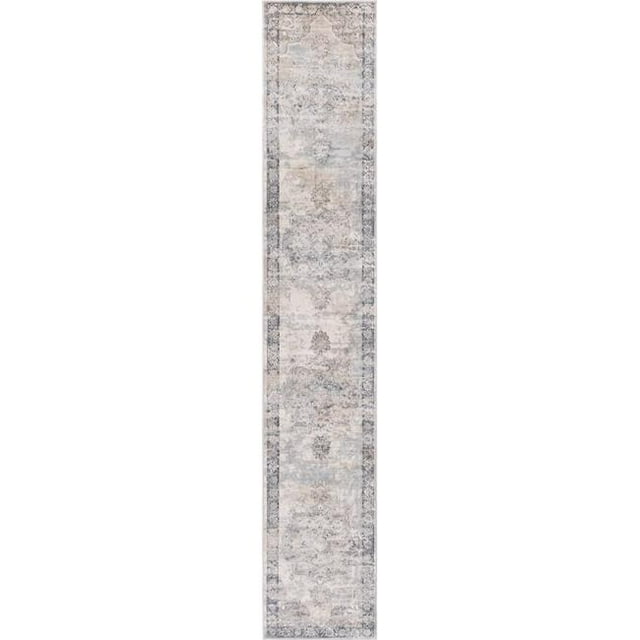 Unique Loom 3147295 2 Pi 2 Po x 12 Pi Canby Portland Runner Rug&44; Ivoire