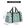 thumbnail image 3 of Xecao Winter Skiing Penguin Pattern ​Lightweight Crossbody Weekender Bag Mesh Side Pockets Padded Handles Sports Outdoor Gear Organizer, 3 of 7
