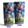 thumbnail image 2 of Happy New Year Labrador Retriever Family Cheer Winter Midnight Firework 20oz Stainless Steel Tumbler Insulated Cup with Lid Lab Dog Lover Gifts - 02025, 2 of 5
