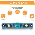 thumbnail image 4 of Digital Protractor LCD Display Stainless Steel Magnetic Level Multifunctional Angle Gauge Support Absolute and Relative, 4 of 8