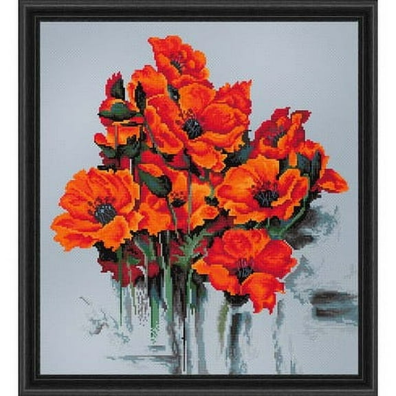 Luca-S The Poppies Counted Cross-Stitch Kit
