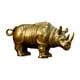 thumbnail image 3 of Estatua hecha a mano, colección de esculturas de animales, artesanías de escultura artística, figuritas de animales para decoración de escritorio L Soledad Estatua de rinoceronte, 3 of 10