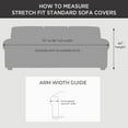 thumbnail image 4 of SureFit  Stretch Pique 4 Piece Sofa Slipcover Garnet, 4 of 5