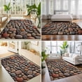 thumbnail image 5 of Stones 3x5ft Non Slip Area Rug Abstract Multi Colored Cobblestones Stones Photo Washable&nbsp;Soft Area Rugs for Living Room, Indoor&nbsp;Circle Carpet for Bedroom Dining Room Kitchen, 5 of 9