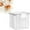 Clear, variant on HCTSHG Flour and Sugar Storage Container, Large Airtight Food Canisters with Lids for Kitchen, Pantry Organization, BPA Free,Clear, Airtight Seal for Freshness