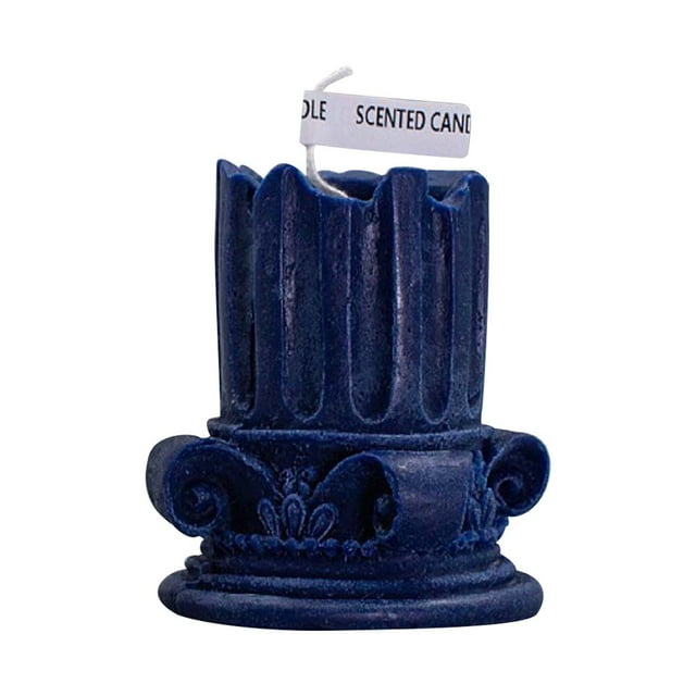 Roman Pillar Design Scented Candle European Column Shaped Decorative Wax Art for Home Centerpiece, Gift Boxed Aroma Therapy