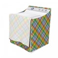 thumbnail image 3 of Plaid Washer Cover, Colorful Summery Classical British Fashion Motifs Abstract Geometric Illustration, Easy to Use Bathroom Accent Fabric, 29" x 28" x 40", Multicolor, by Ambesonne, 3 of 3