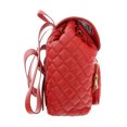 thumbnail image 4 of Love Moschino Red Quilted Flap Fashion Backpack for womens, 4 of 5