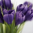thumbnail image 2 of Factory Direct Craft Spring Flower Arrangements 10.5 in Artificial Polysilk Blooms Plastic Stem Crocus Easter Bouquet 3 Count, 2 of 6